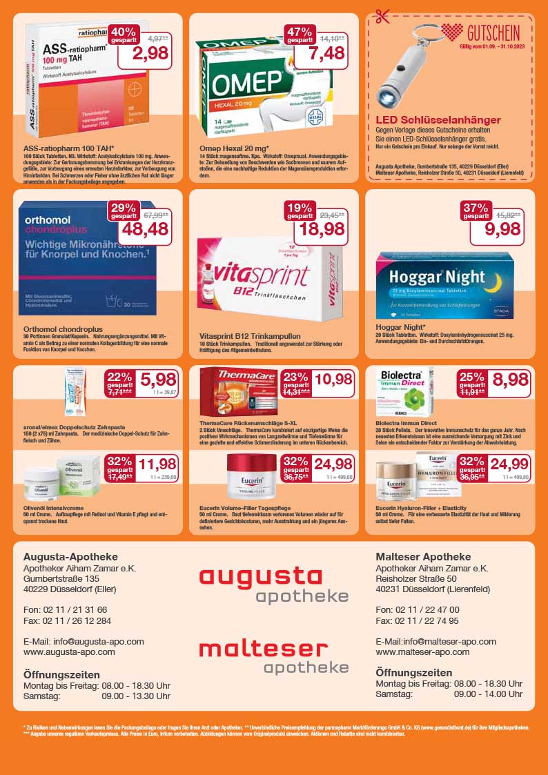 Angebote September/Oktober